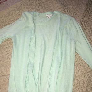 Baby blue, button up sweater